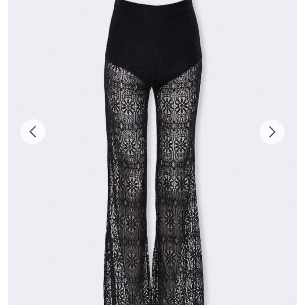 Black flared, festival pants